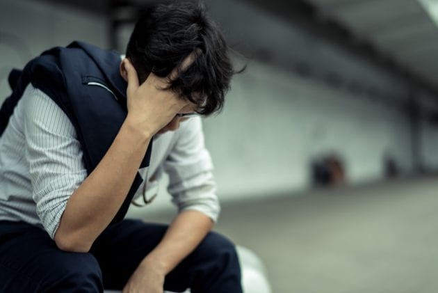 stressed out man
